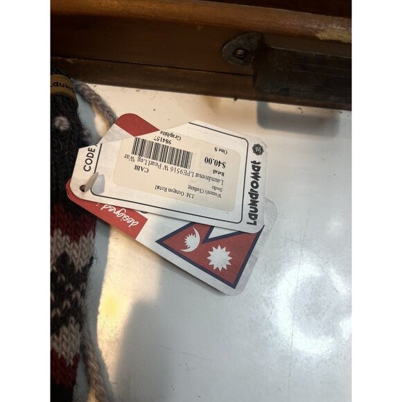 Laundromat Pearl Leg Warmer Handmade in Nepal One Size Womens Fair Trade Wool - Picture 2 of 9